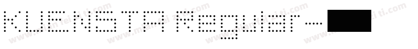 KUENSTA Regular字体转换
